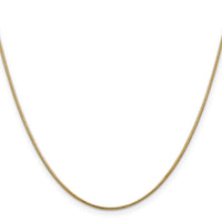 14k 1.1mm Round Snake Chain
