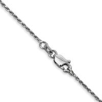 14k WG 1.15mm D/C Machine-made Rope Chain