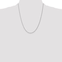 14k WG 1.15mm D/C Machine-made Rope Chain