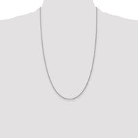 14k White Gold 1.5mm Solid Rope Chain