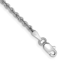 14k White Gold 2.25mm Solid Rope Chain