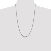 14k White Gold 2.5mm Solid Rope Chain