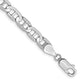 14k White Gold 5.25mm Concave Anchor Chain