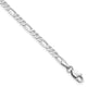 14k White Gold 2.75mm Flat Figaro Chain