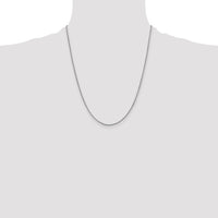 14k White Gold .9mm Franco Chain