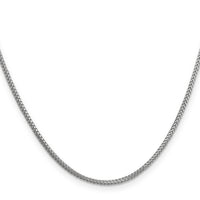 14k White Gold 1.3mm Franco Chain