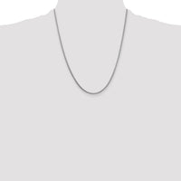 14k White Gold 1.3mm Franco Chain