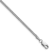 14k White Gold 1.5mm Franco Chain