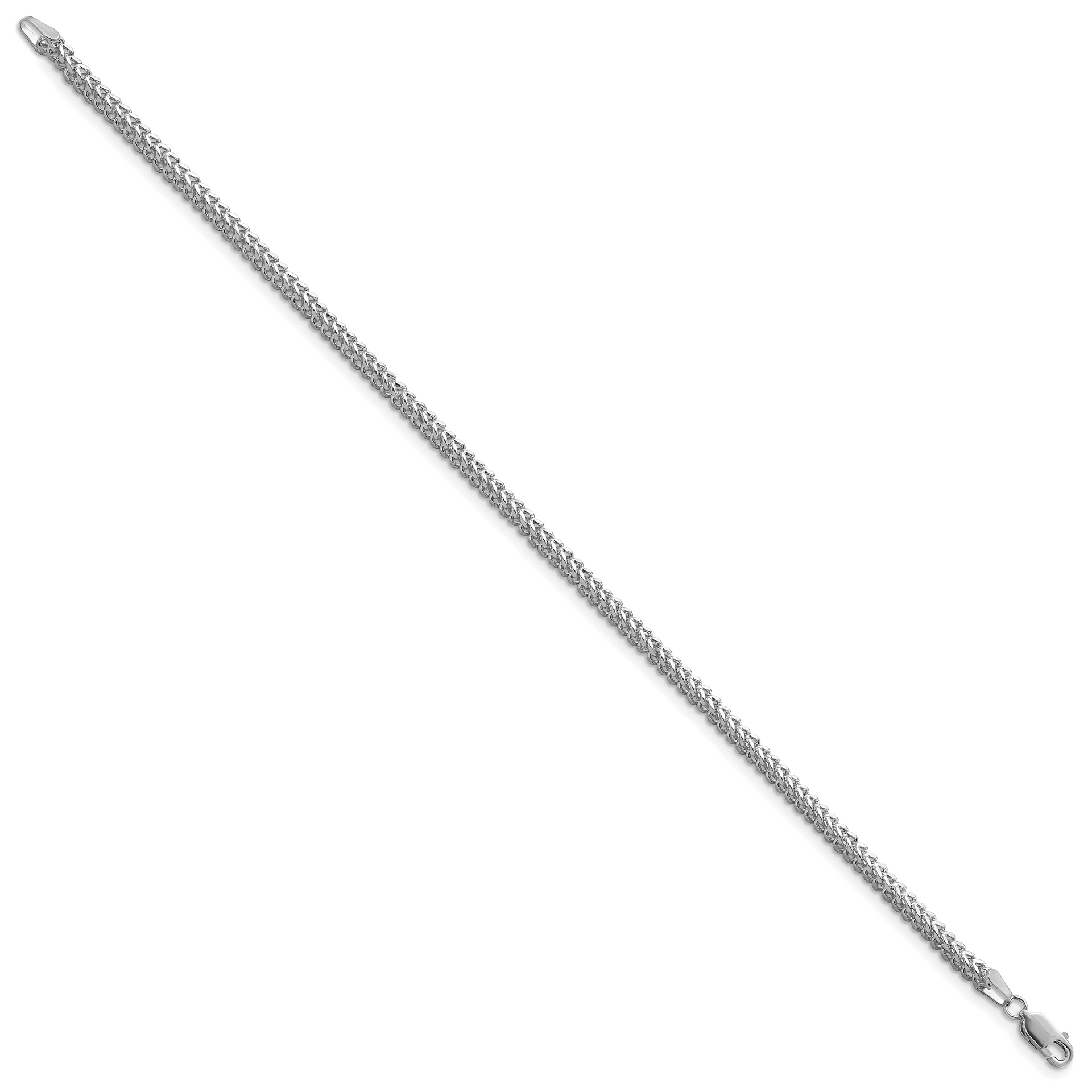 14k White Gold 2.3mm Franco Chain