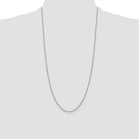 14k White Gold .9mm Box with Lobster Clasp Chain