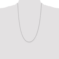 14k White Gold .7mm Box with Lobster Clasp Chain