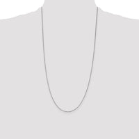 14k White Gold .7mm Box with Lobster Clasp Chain