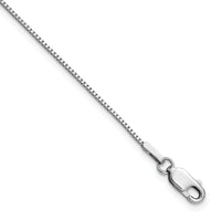 14k White Gold .95mm Box Chain