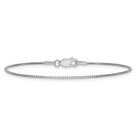 14k White Gold .95mm Box Chain