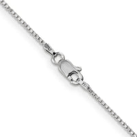 14k White Gold 1mm Box Chain