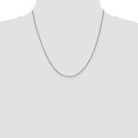 14k White Gold 1mm Box Chain