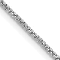 14k White Gold 1mm Box Chain