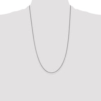 14k White Gold 1mm Box Chain