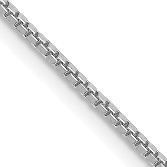 14k White Gold 1mm Box Chain