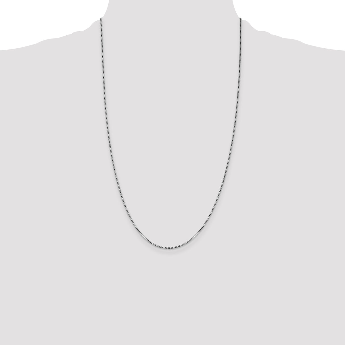 14k White Gold 1.05mm Box Chain