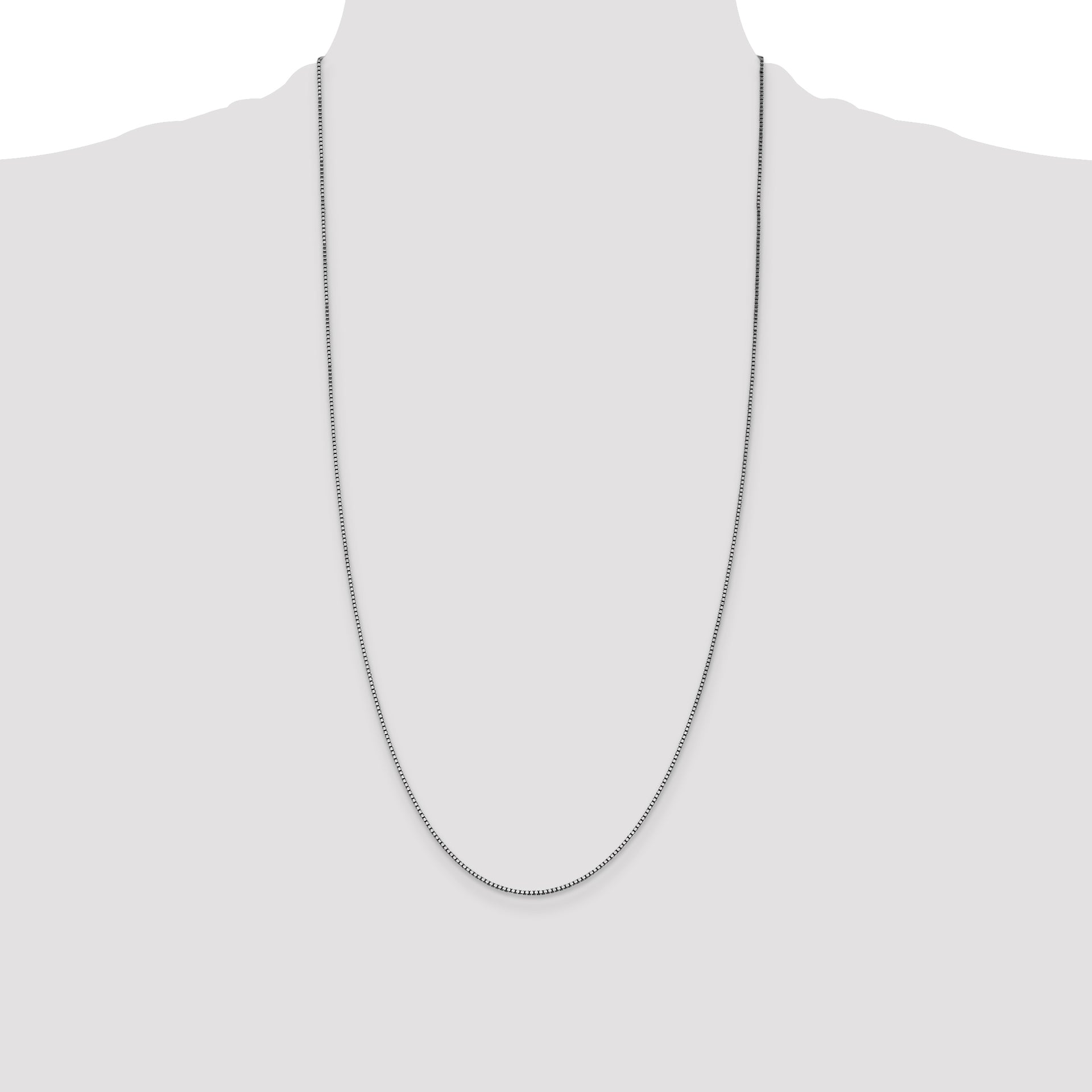 14k White Gold 1.05mm Box Chain