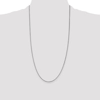 14k White Gold 1.05mm Box Chain