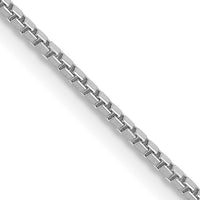 14k White Gold 1.05mm Box Chain