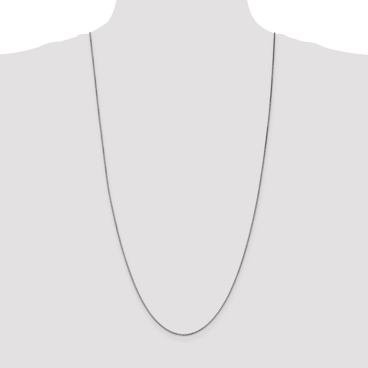 14k White Gold 1.05mm Box Chain