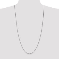 14k White Gold 1.05mm Box Chain