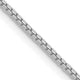 14k White Gold 1.1mm Box Chain
