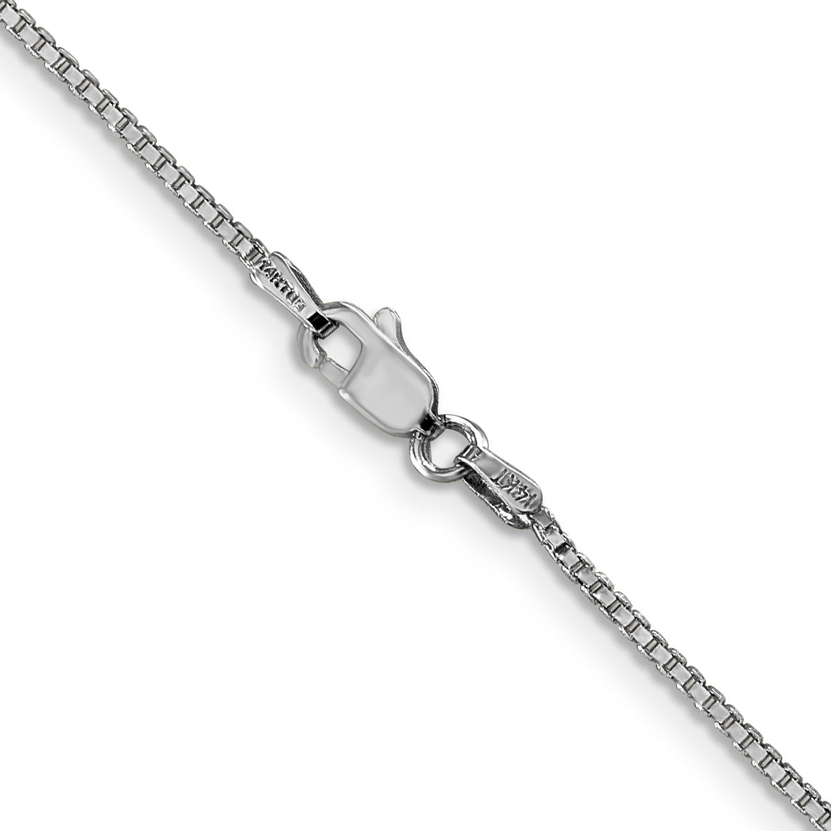 14k White Gold 1.1mm Box Chain