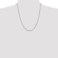 14k White Gold 1.3mm Box Chain
