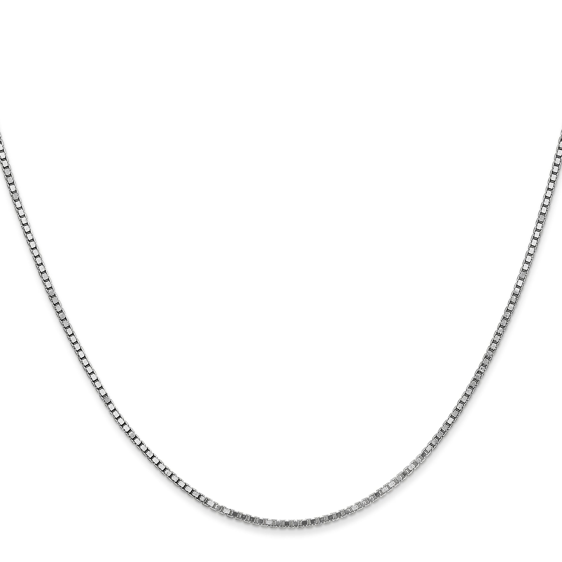 14k White Gold 1.3mm Box Chain