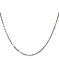 14k White Gold 1.5mm Box Chain