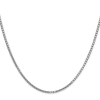 14k White Gold 1.9mm Box Chain