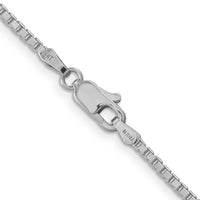 14k White Gold 1.9mm Box Chain