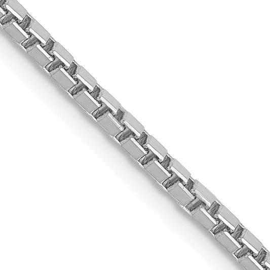 14k White Gold 1.9mm Box Chain