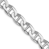 14k White Gold 10.3mm Hand-Polished Anchor Link Chain