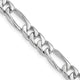 14k WG 7mm Hand-Polished Figaro Link Chain