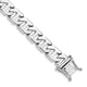 14k White Gold 10.2mm Hand-polished Fancy Link Bracelet