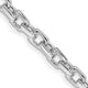 14k White Gold 4.6mm Hand-polished Link Chain