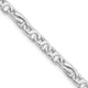 14K White Gold 5.8mm Hand Polished Link Chain