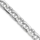 14K White Gold 8.5mm Hand-polished Fancy Link Chain