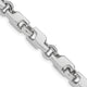 14k White Gold 6.6mm Hand-polished Fancy Link Chain