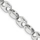 14k White Gold 7.2mm Hand-polished Fancy Link Chain