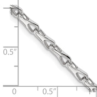 14k WG Hand Polished 3.5mm Fancy Link Chain