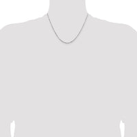 14k White Gold 1.8mm D/C Milano Rope Chain