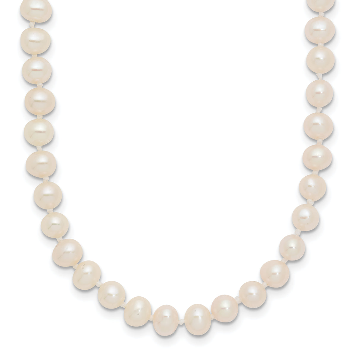 14k 4-5mm White Near Round Freshwater Cultured Pearl Necklace
