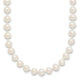 14k WG 5-6mm White Near Round Freshwater Cultured Pearl Necklace