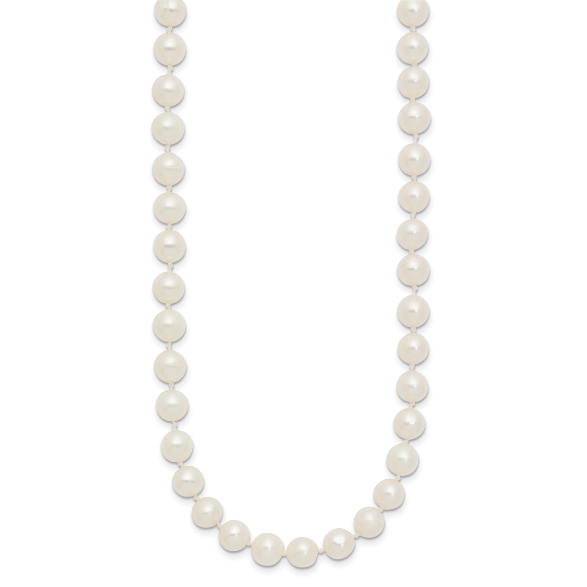 14k 6-7mm White Near Round Freshwater Cultured Pearl Necklace